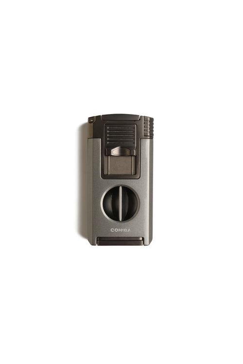 Cohiba Puro Kesicili Torch Çakmak – Gri